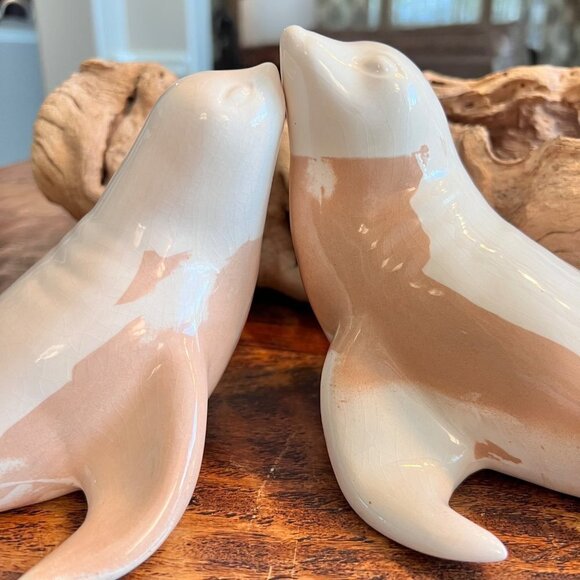 Set Of Vintage Ceramic Seal Figurines - Picture 10 of 13
